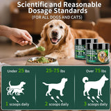 NEW Sealed, Dog Dental Powder, Dog Teeth Cleaning Powder with Natural Herbal Blend & Postbiotics, Dog Teeth Cleaning, Targets Tartar & Reduces Plaque & Bad Breath for Dogs & Cats, Mint - 150Grams, BB: 10/27