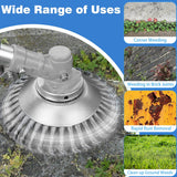 NEW IRmm 6 Inch Unbreakable Wired Trimmer Blade, Weed Eater Head, Steel Wire Brush Weed Trimmer Head, Weed Wacker Blades for Moss Grass Rust Removal, Paving Stone, Pavement Joints or Driveway
