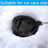 NEW 1PC Ice Fishing Well - Portable Ice Fish Catching Basket - Lightweight Mesh Fishing Net Bag for Live Fish Fishing Bucket Storage Cage