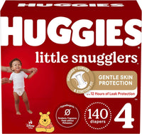 NEW Huggies Diapers Size 4-Little Snugglers Disposable Baby Diapers, 140ct, One Month Supply, Retails $74
