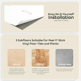 NEW Retails $160, 3 Boxes Achim Home Furnishings FTVMA42520 Nexus Vinyl Tile, Marble Travatine, 12-Inch, 3 Boxes, Covers 60 Sq Ft