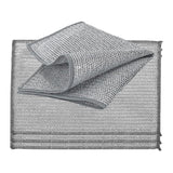 NEW 4 PCS Double Layer Wire Dishwashing Cloths Non Scratch Multipurpose Stainless Steel Cleaning Cloth 20x28 cm Two Layer Metal Wire Dishcloths Rag Towel for Kitchen Dish Sink Stove Top