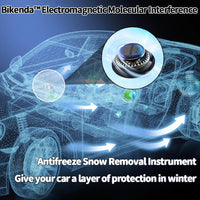 NEW Bikenda Electromagnetic Molecular Interference Antifreeze Snow Removal Instrument, Vehicle Microwave Molecular Deicing Instrument, Car Diffusers for Essential Oils (Silver)