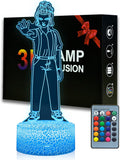 NEW Magiclux 3D Illsuion Eleven Figurine Lamp, Kids Night Lights for Bedroom 16 Colors Changing Dimmable Touch Lamps with Remote, Creative Gifts for Boys Girls Birthday Christmas Valentines Day