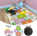 NEW Kids Carpet Play mat ABC Alphabet, Numbers Shapes Educational Learning Fun Game Play Area Non Slip Boy & Girl Toddlers Rug Carpets… (Dino)