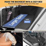 NEW Retails $85, Palopalo 6 in 1 Back Seat Extender for Dogs, Dog Car Seat Cover for Back Seat with Hard Bottom, Supports 330lb, Car Back Seat Protector with Side Flaps, Dog Hammock for Car, SUV, Truck, Travel Bed