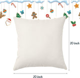 NEW Halomoon Christmas Pillow Covers Set of 4 for Christmas Decoration Winter Throw Pillow Cover Christmas Decor (18x18, Let It Snow & Holly Jolly)