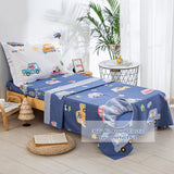 NEW DJY Cotton Toddler Bedding Set for Boys Girls, 4 Pieces Cars Reversible Bed Comforter Set, Includes Comforter, Flat Sheet, Fitted Sheet and Pillowcase, Retails $107