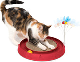 NEW Catit Play 3 in 1 Circuit Ball Toy with Scratch Pad for Cats