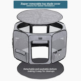 NEW Petsfit Top and Bottom Zipper Pop Up Dog Playpen for Travel and Camping, 33" Diameter x 21" Height, Retails $110+