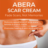 NEW Abera Scar Cream - Advanced Nano Formula for New and Old Scars - Effective for Keloids, Stretch Marks, Surgical Scars, and Acne Marks - Restores Smooth-Looking Skin (1 Box)