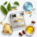 NEW Retinol Cream for Face - Face Moisturizer with Hyaluronic Acid, Collagen - Lightweight Day and Night for Women and Men - Facial Cream, Neck & Décolleté - Non-Comedogenic, 50 ML, BB: 09/28
