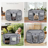 NEW Petsfit Top and Bottom Zipper Pop Up Dog Playpen for Travel and Camping, 33" Diameter x 21" Height, Retails $110+