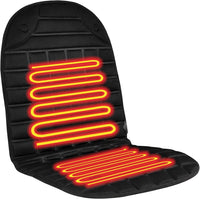 NEW Usoway Heated Seat Cover, 2 Temperatures Settings Heated Seat Cushion Durable Black, 1 seat! Plugs into any 12V power port!