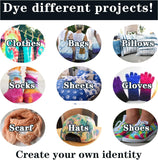 NEW WINSONS Tie Dye Kit, 5 Colours Non Toxic Permanent Fabric Dye Art Set for Kids Women for Homemade Party Creative Group Activities DIY Gift