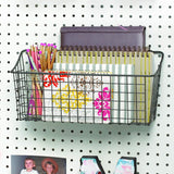NEW Spectrum Diversified 88376 Pegboard & Wall Mount Basket, 15 x 5 x 7, Industrial Gray, 15"