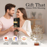 NEW Retails $48, Green Jade Tree of Life – Positive Energy Decor – Crystal Home Gifts – Meditation & Spiritual Decor – Feng Shui Money Tree – Jade Crystal Desk Decoration