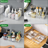 NEW Taiuloo 3 Pack Divided Serving Tray with Lid, 5 Compartment Salad Bar Fridge Organizer, Clear Plastic Snackle Box Container for Veggie, Fruit, Snack, Food Prep