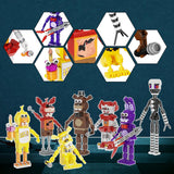 NEW Retails $80, Five Nights Freddy's Security Breach Building Block Toys 7 in 1, Fighting Monster Fredy Springtrap Action Figure DIY Model, Fan Collectibles, Suitable for 8+ Adults Boys Girls Birthday Gifts (695PCS)