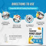 NEW Sealed Foaming Hand Soap Tablet Refill - 12 Pack Eco Friendly Hand Wash Tablets, Zero Waste Handwash Concentrate - Equivalent 96 Fl Oz Of Liquid (Fills 12 X 8 fl oz Refillable Foam Dispenser) - Lemon Scent