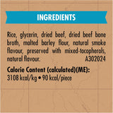 NEW Sealed, Zuke's Savoury Chews Dog Treats, Grass-Fed Beef Recipe Bully-Shaped Chews - 454 g Pouch (1 Pack), BB: 03/27