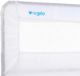 NEW Regalo 43" Swing Down Bed Rail Guard, with Reinforced Anchor Safety System, White