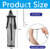 NEW 1PC Ice Fishing Well - Portable Ice Fish Catching Basket - Lightweight Mesh Fishing Net Bag for Live Fish Fishing Bucket Storage Cage