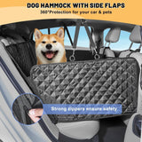 NEW Retails $85, Palopalo 6 in 1 Back Seat Extender for Dogs, Dog Car Seat Cover for Back Seat with Hard Bottom, Supports 330lb, Car Back Seat Protector with Side Flaps, Dog Hammock for Car, SUV, Truck, Travel Bed