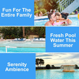NEW Pool Fountain, Pool Sprinkler Fountain for Both Ground and Inground Pools Adjustable Waterfall Fountain Spray High-Pressure for Swimming Pool SPA Accessories