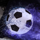 NEW Tenghe 3D Football Print Duvet Cover Set for Teen Boys, Size (Blue, Twin)