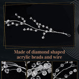 NEW 5 Strands DAYFULI 19.68 ft Clear Diamond Beaded Garlands String Acrylic Crystal Garland Christmas Tree Wedding Party Bouquet Crafts Projects Decoration