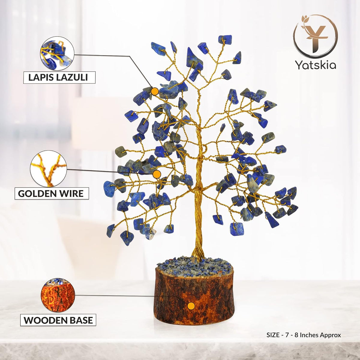 NEW Lapis Lazuli Tree - Gemstone Tree - Natural Lapis Stones - Crystal ...