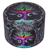 NEW Portable 2.5" Aluminium Spice Grinder, Boho Style with Lucky Tree Pattern, Best Gift for Home and Kitchen.