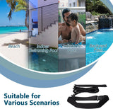 NEW BOOSTEADY Swimming Training Belt 4M Swimming Tether Swim in Place Harness Stationary Swimming Aquatic Resistance Belt