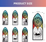 NEW Helia's Daily Series PET Bookmarks 6 Pcs Assorted Cute Book Markers Clip Set for Teachers Students Book Lovers Reading for School Office Home Supplies Black Cat Page Markers (with Church)