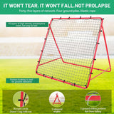 NEW Retails $125+, 4x4 FT Soccer Rebounder Net | Adjustable Angles, Passing & Shooting Practice | Portable Training Equipment for Kids, Teens, Adults | Easy Setup Rebounder Gifts & Skill Aids (All Ages)