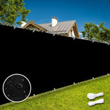 NEW Insun Balcony Privacy Screen Outdoor for Deck Cover, UV Protection, Water Resistance, Patio Privacy Fence Screen Panel Windscreen for Garden with Rope and Cable Tie Black Grey 2.5'x9.8'