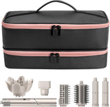 NEW Retails $55, Travel Carrying Case for Hair Dryer for Shark FlexStyle Hair Dryer Bag Double-Layer Beauty Styler Organizer Hair Tool Storage Bag Hairdryer Accessories Black Case