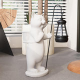 NEW Retails $50, Solar Powered Garden Resin Statue Lights, 10 Inch Waterproof Outdoor Animal Cute Cat Figurine Lights, Suitable for Patios, Balconies, Lawns, Courtyards, Etc