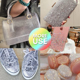 NEW All in one Makartt Poly Glitter Nail Extension Gel Kit with UV LED Nail Lamp 24W, 16 Accessories!