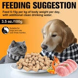 NEW 100g Premium Freeze-Dried Chicken & Krill Pet Food | 100% Natural, High Protein & Omega-Rich, Easy to Digest for Cats & Dogs (S, Chicken) (Chicken and Krill 100g), EXP: 10/06/2026