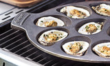 NEW Outset Cast Iron Oyster Grill Pan ,also great for cooking and serving countless other goods. Consider using it to make cornbread, mac and cheese, drop biscuits, and more