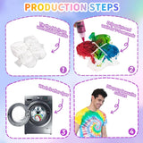 NEW 24 Colors Tie Dye Kit, Tie Dye Set for Kids, Pre-Filled Bottles, Non Toxic Permanent Fabric Dye Art Set, Easy DIY Fabric Art - Create Fun (24 Colors)