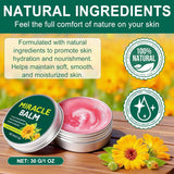 NEW Sealed 2 Pack Miracle Balm for Swollen Legs, Veins Soothing, Relaxing & Comfortable, Botanical Formula with Calendula for Back, Hands, Feet and Body, BB: 01/29