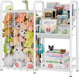 NEW Retails $57, GRANNY SAYS Kids Bookshelf and Toy Storage Organizer, Nursery Book Shelves with 3 Compartments, Toddler Bookshelf for Kid Rooms Playroom, Baby Bookcase for Organizing Plush Toys Stuffed Animals, White