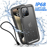 NEW SPORTLINK for iPhone 15 Pro Max - Compatible with iPhone 15 Pro Max Waterproof Case, 360 Full Body Protection with Screen Protector [IP68 Waterproof Phone Case][Military-Grade Shockproof | Dustproof]