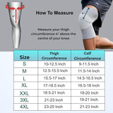 NEW Wonder Care Bamboo Knee Sleeves for Men/Women, Knee Support for Running, Gym, Badminton, Sports, Compression Knee Sleeves, Perfect Knee Brace for Knee Pain and Enhanced Comfort (M)