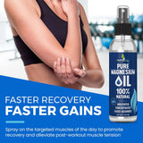 NEW Sealed Pure Magnesium Oil Spray 8oz - Topical Magnesium Spray for Sleep & Feet - Extra Strength - USP Grade - 100% Natural and Organic Oil for Muscle Pain & Cramps - Less Sting - Less Itch - Made in USA