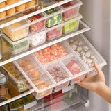 NEW Taiuloo 3 Pack Divided Serving Tray with Lid, 5 Compartment Salad Bar Fridge Organizer, Clear Plastic Snackle Box Container for Veggie, Fruit, Snack, Food Prep