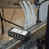 NEW Spkaodngo 4 Port Poe Injector Poe Power Adapter Ethernet Power Supply Pin 4,5(+)/7,8(-) Input Dc12V-Dc48V for IP Camera